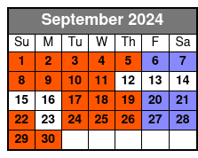 Schedules for 2023 September Schedule