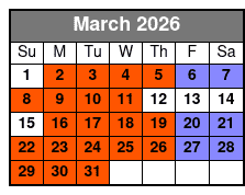 Segway Tour March Schedule