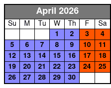 Segway Tour April Schedule