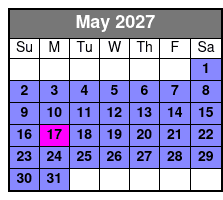 Segway Tour May Schedule