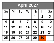 Led Illuminated Night Tours April Schedule