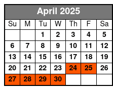 10:30am 2hr Guided Segway Tour April Schedule