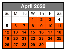10:30am 2hr Guided Segway Tour April Schedule