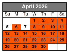 1:30pm 2hr Guided Segway Tour April Schedule