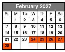 5:30pm 2hr Guided Segway Tour February Schedule