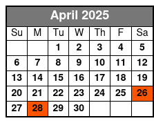 The Skyway Tour April Schedule