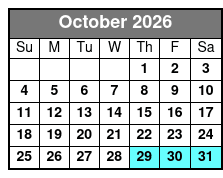 Shell Key Clear Kayak Glow in the Dark Tour October Schedule