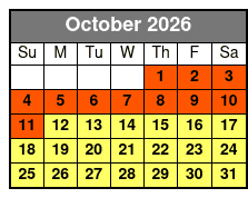 Dolphin Sightseeing Cruise Aboard the Dolphin Quest October Schedule