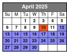 1.5 Hr - Ft Desoto Kayak Tour April Schedule