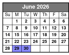 Dolphin Cruise June Schedule