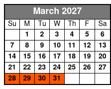 Dolphin Cruise March Schedule