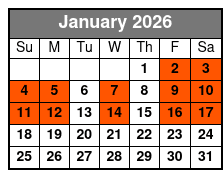 Shell Key Ferry January Schedule