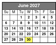 Treasure Island Electric Bike Sunset Tour June Schedule