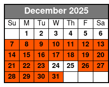 Rowdy Bear Pigeon Forge Snow Tubing December Schedule