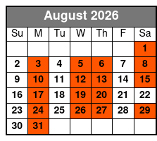 Array Pigeon Forge Variety Show August Schedule