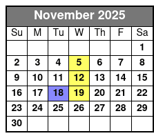Array Pigeon Forge Variety Show November Schedule