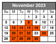 Illusionation November Schedule
