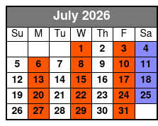 Grand American Opry Dinner Show July Schedule