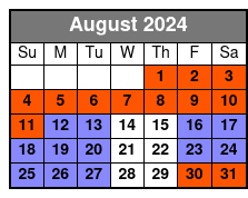 Dig'n Zone Theme Park August Schedule