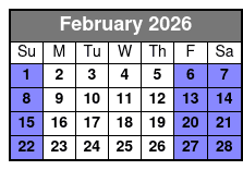 Dig'n Zone Theme Park February Schedule