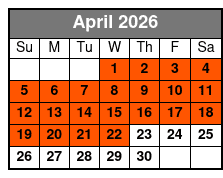 Xperia Ocean Journey April Schedule