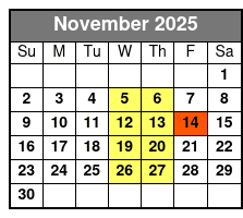 Olé! November Schedule