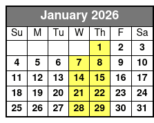 Olé! January Schedule