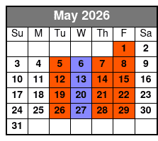 The King Comes Home Dinner Show May Schedule