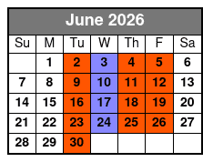 The King Comes Home Dinner Show June Schedule