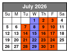 The King Comes Home Dinner Show July Schedule