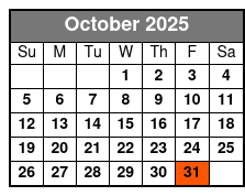 8 Hour 2 Seater Slingshot October Schedule