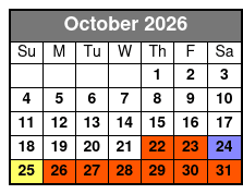 Ride with a Guide UTV Tour October Schedule