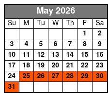 UTV Commander May Schedule