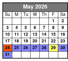 UTV Defender May Schedule