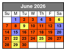 UTV Defender June Schedule