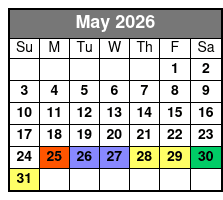 UTV Maverick 4 Seater May Schedule