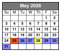 MegaZip Tour May Schedule