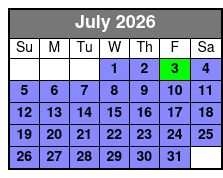 MegaZip Tour July Schedule