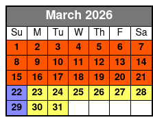 Dolly Parton's Stampede Dinner & Show March Schedule