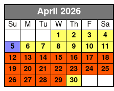 Dolly Parton's Stampede Dinner & Show April Schedule