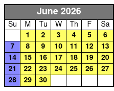 Dolly Parton's Stampede Dinner & Show June Schedule