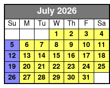 Dolly Parton's Stampede Dinner & Show July Schedule