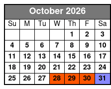 Dolly Parton's Stampede Christmas Celebration October Schedule