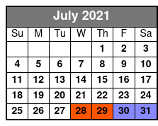 Dollywood July Schedule