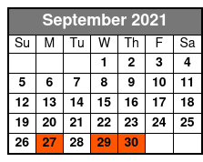 Dollywood September Schedule