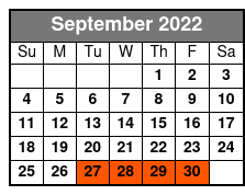 Dollywood September Schedule