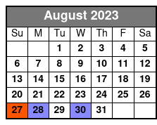 Dollywood August Schedule