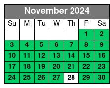 Dollywood November Schedule