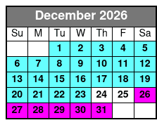 Dollywood December Schedule