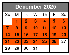 Ripley's Aquarium of the Smokies December Schedule